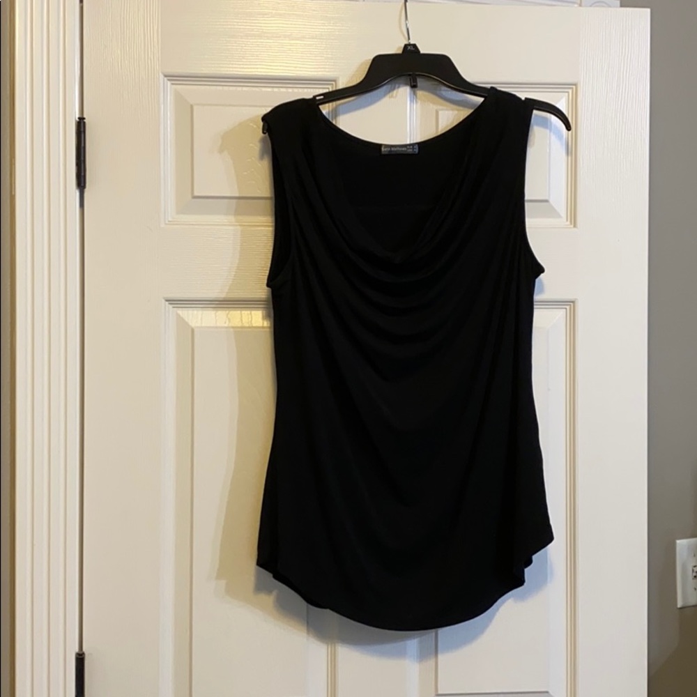 Brand new black tank blouse. Size XL